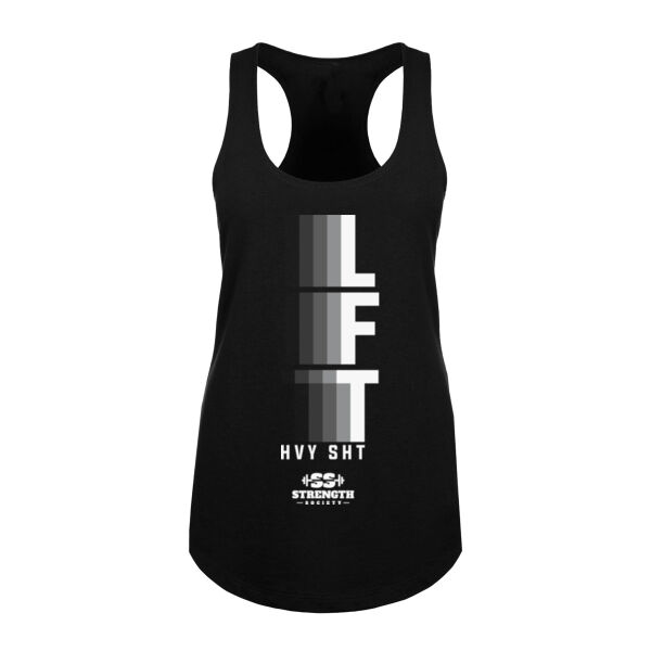 LFT HVY SHT GRADIENT - WOMEN'S FITTED TANK TOP Thumbnail